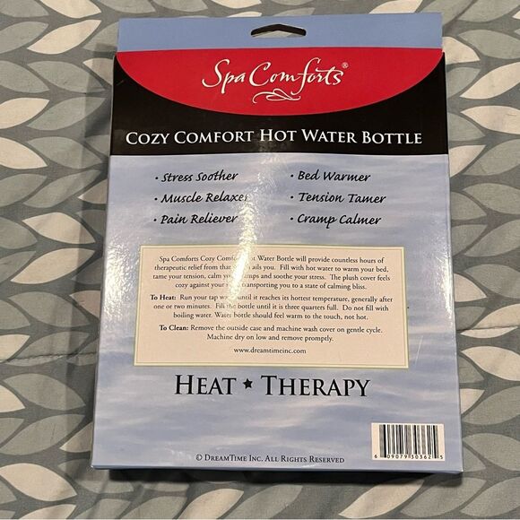 NIB Spa Comforts Cozy Comforts Hot Water Bottle - Hot Water Heat Therapy - Picture 2 of 3